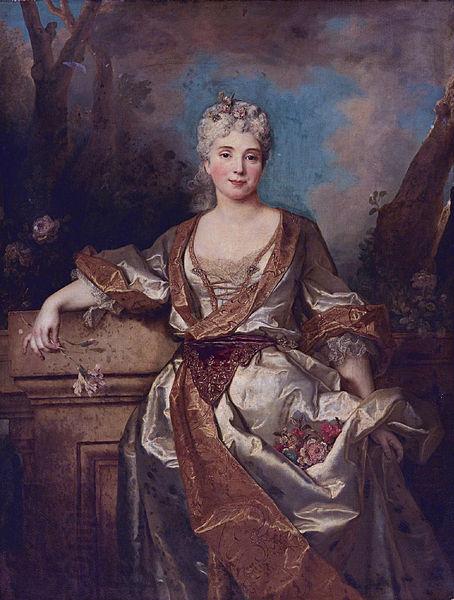 Nicolas de Largilliere Jeanne-Henriette de Fourcy oil painting picture